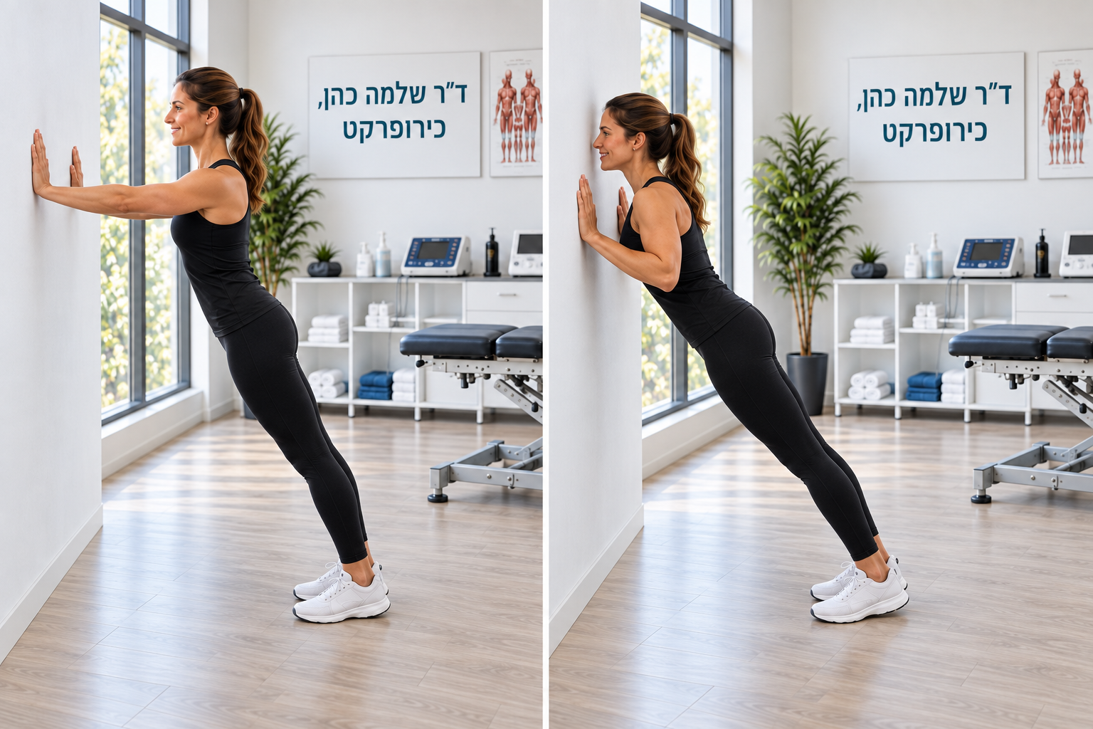 שכיבות סמיכה מול קיר — התחלה וביצוע