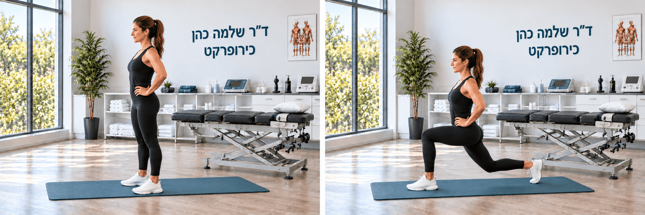 מכרע לאחור וחזרה לעמידה — התחלה וסיום