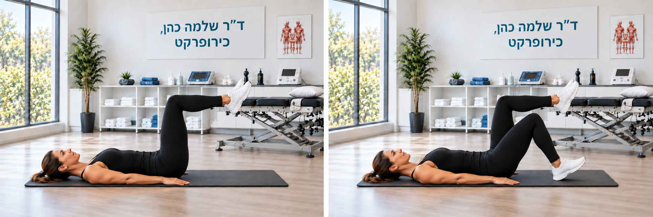 נגיעות עקב לסירוגין — מצב שולחן ונגיעת עקב אחד במזרן