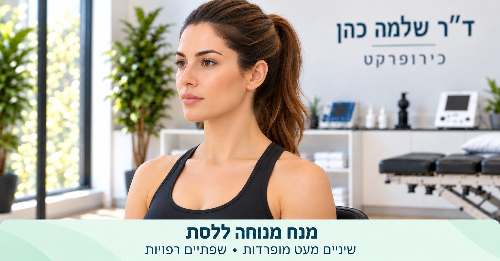 מנח מנוחה ללסת, עם שפתיים רפויות וראש במנח טבעי